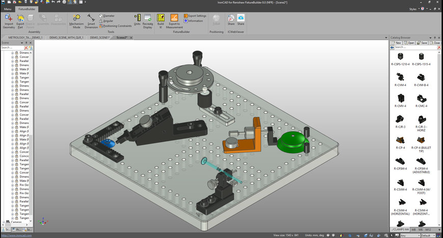 RENISHAW PRESENTA UNA NUOVA VERSIONE DEL SOFTWARE FIXTUREBUILDER PER LA CREAZIONE DI MODELLI 3D PER FISSAGGI SU CMM